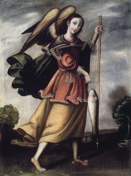 unknow artist Archangel Raphael France oil painting art